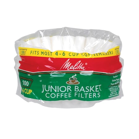 Melitta Melitta 4-6 cups White Basket Coffee Filter 100 pk 62912